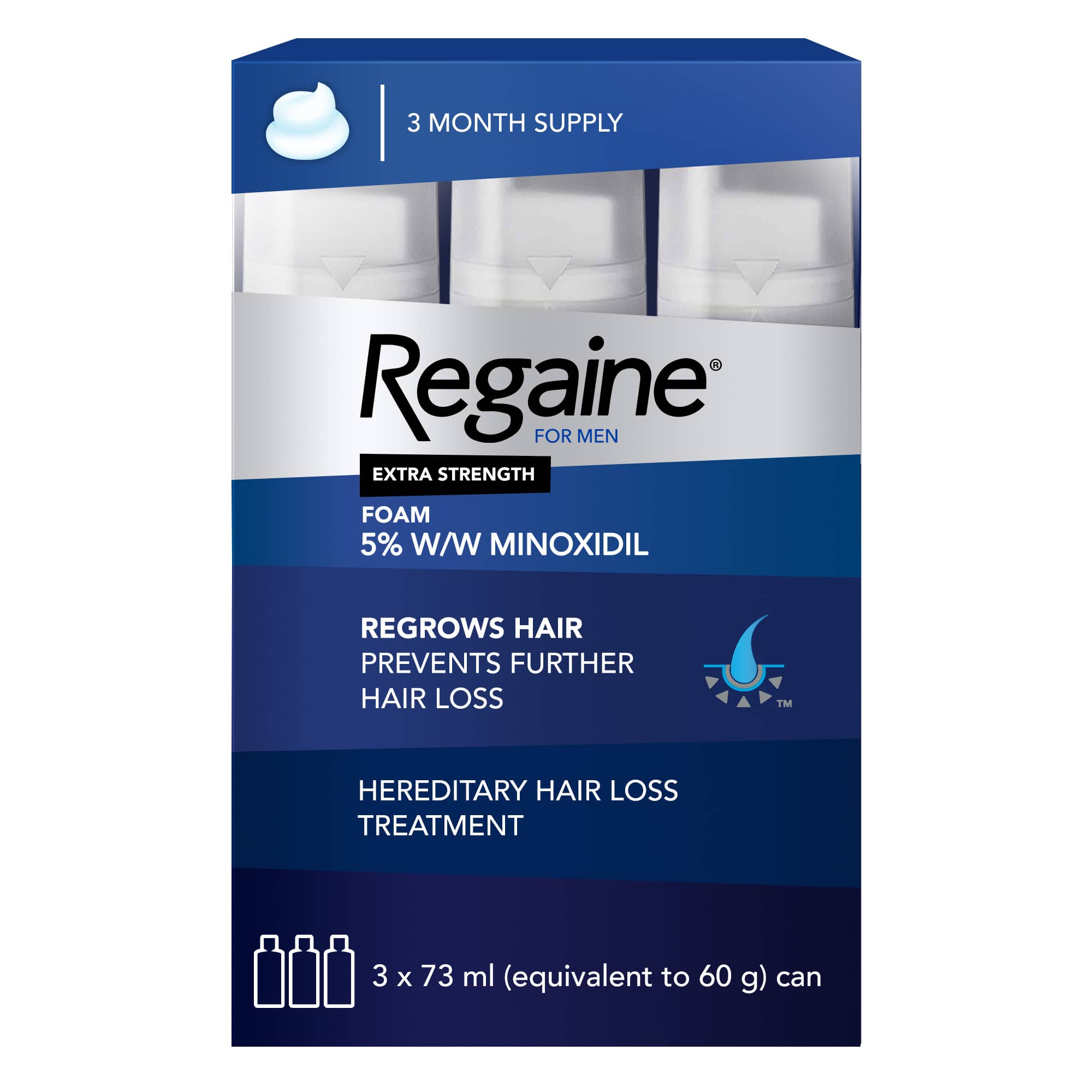 lastbil Rough sleep Vi ses i morgen Regaine® For Men Extra Strength Scalp Foam For Hair Regrowth | Regaine®