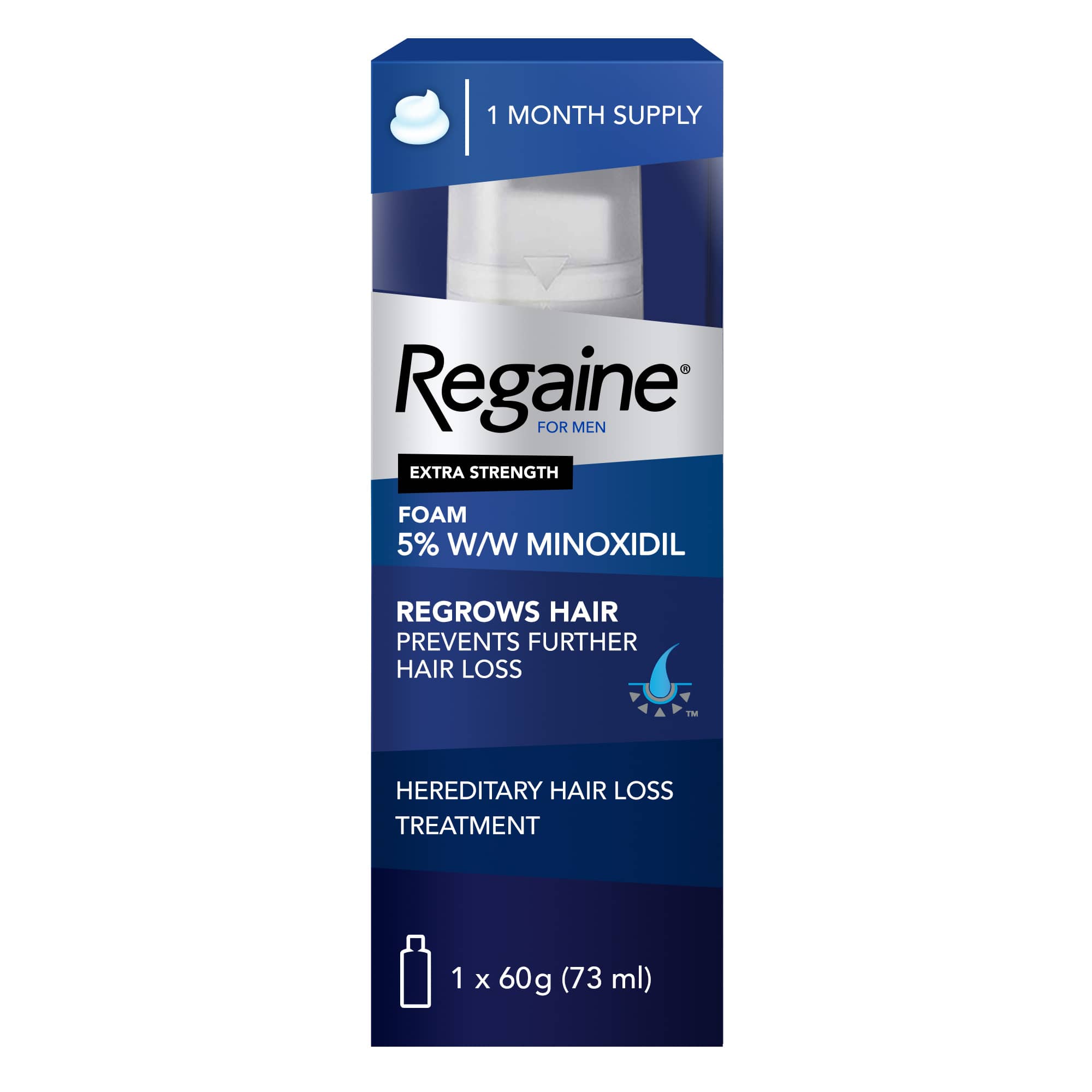 Fantastisk smertefuld vagabond Regaine® For Men Extra Strength Scalp Foam For Hair Regrowth | Regaine®